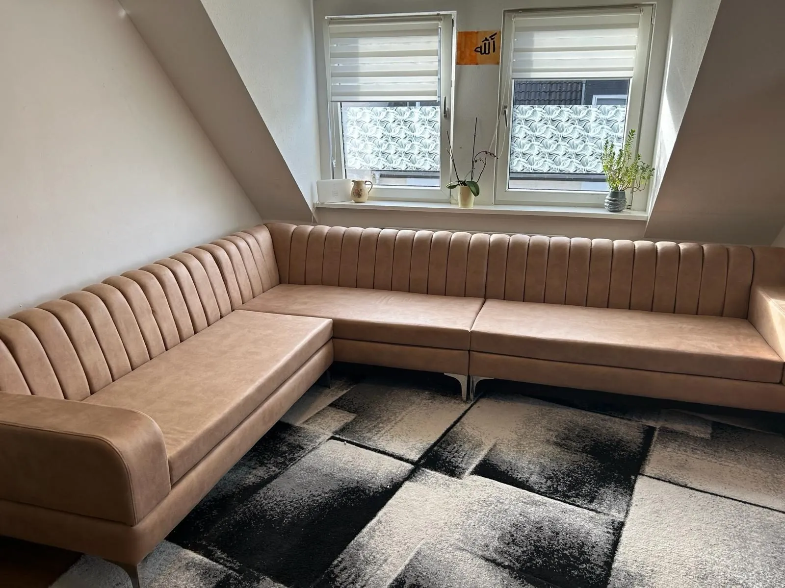 Gepolsterte Sitzbank